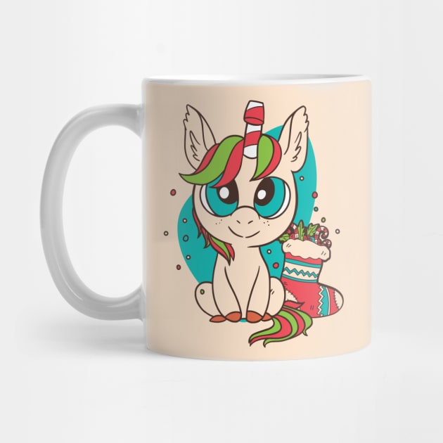 Cute Christmas Unicorn by LR_Collections